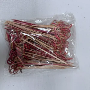 100 Pcs Multi-function Fruit Cake Picks Party Accessories Flower Knots