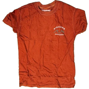 Bleubird Apparel Rust Orange T-Shirt Size S 100% Cotton Crew Neck Casual Outdoor