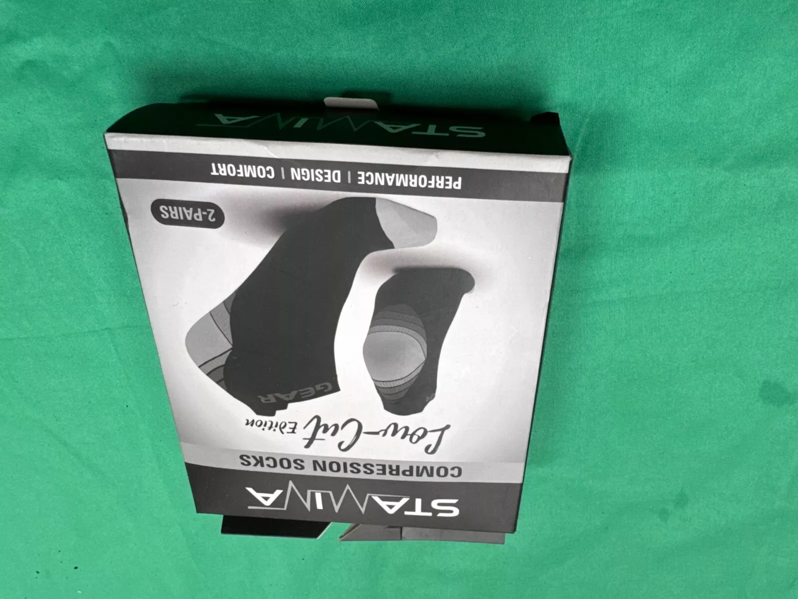 2 Pairs Stamina Compression Socks Low Cut Edition Enhanced Athletic Performance - Image 3