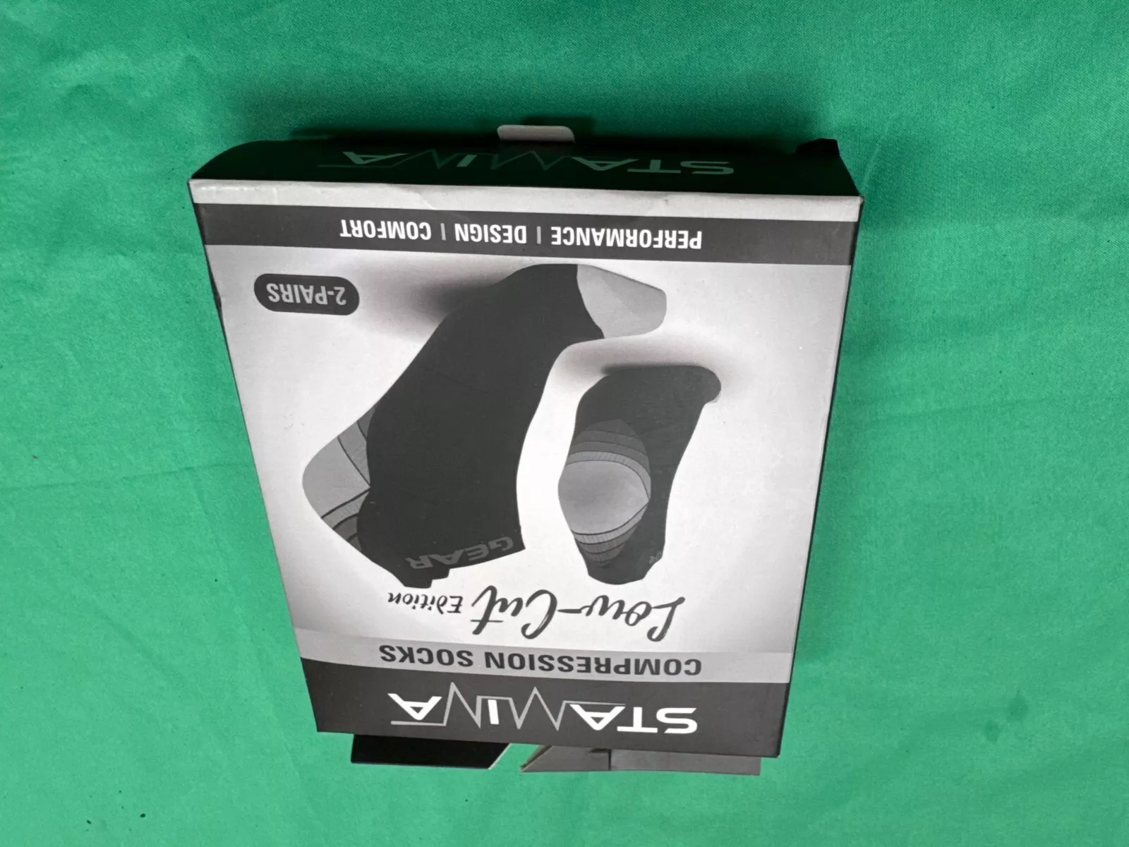 2 Pairs Stamina Compression Socks Low Cut Edition Enhanced Athletic Performance - Image 4